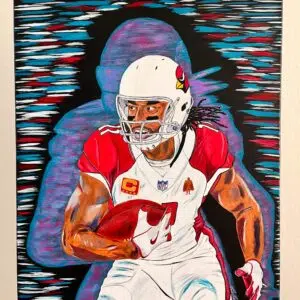 Larry Fitzgerald Man of the Year acrylic original painting