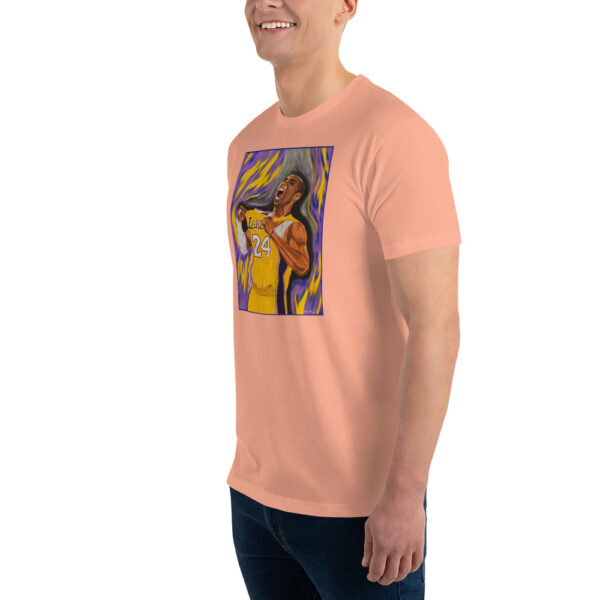 mens fitted t shirt desert pink left front 647d2b8caf295