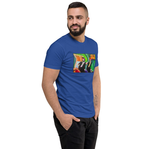 mens fitted t shirt royal blue right front 649bc4b394270