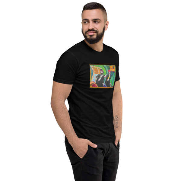 mens fitted t shirt black right front 650de6ccc09df